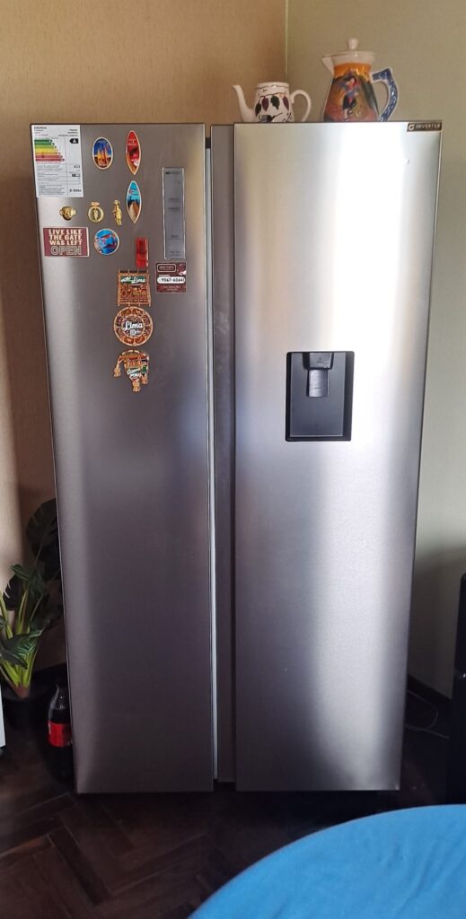 Photo of the new refrigerator in our apartment
