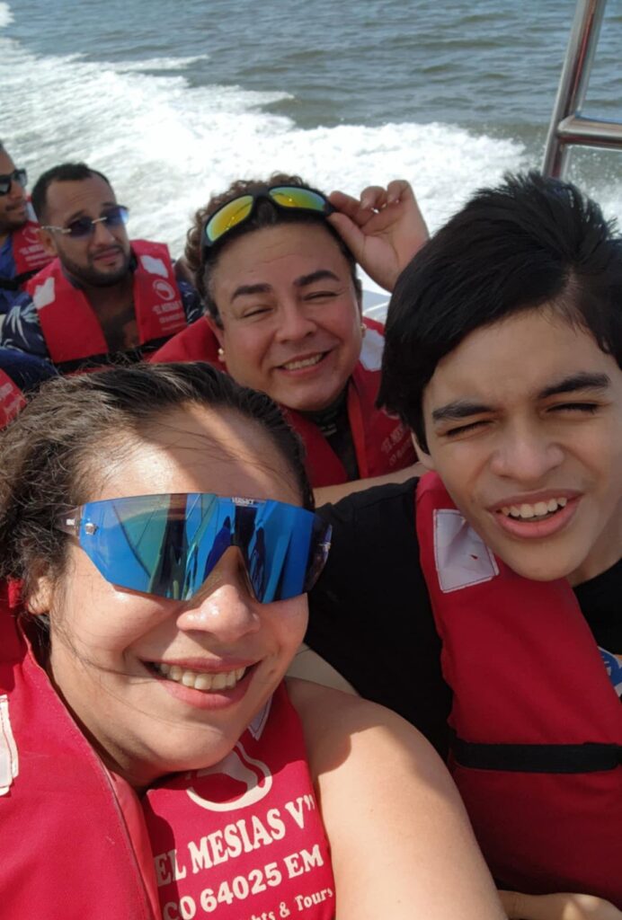 Photo of riding in a motorboat from Paracas to the Islas Ballestas